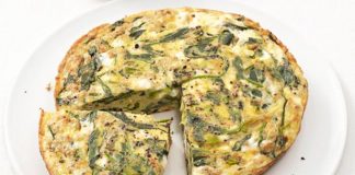 Frittata de Espinaca y Queso Cabra