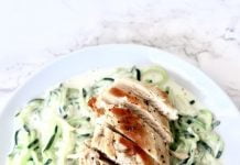 Zoodles la nueva forma de comer pasta Keto zoodles-chicken-alfredo-keto