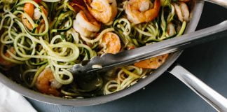 recta keto pasta de camarones