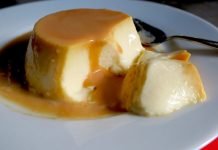 Flan cetogénico estilo Grez flan keto