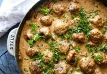 Albóndigas al Stroganoff estilo Keto