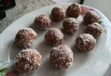 Cocadas de chocolate sin horno: Keto y sin azúcar Cocadas estilo Keto