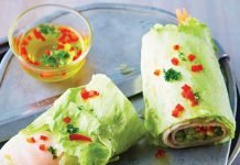 Wraps Keto de Lechuga con Jamón y Queso Wraps de lechuga estilo Keto