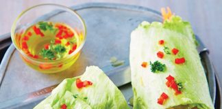 Wraps de lechuga estilo Keto