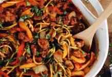 Cacerola de Zapallo Italiano con Chorizo Low Carb Una rica Cacerola con Chorizo Método Grez