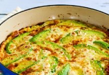 Frittata de Aguacate con Queso Receta Keto para preparar una rica frittata con aguacate y queso