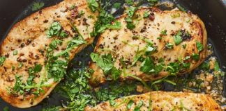 Pollo con cilantro y lima bajo en carbohidratos