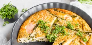 Frittata de Salmón y Espárragos Low Carb