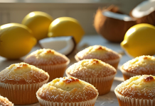 Muffin de Coco y Limón Keto muffins-coco-limon